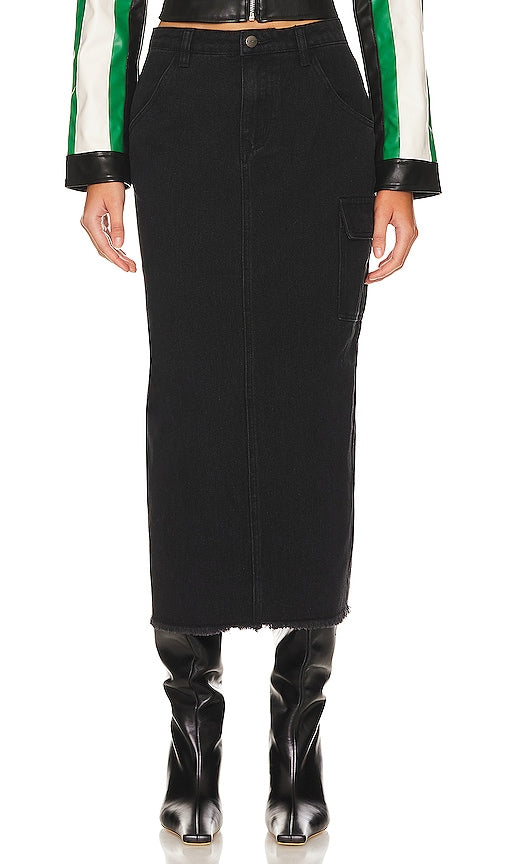 superdown Nicolette Cargo Skirt in Black - superdown Jupe cargo Nicolette en noir - superdown Nicolette 黑色工装裙 - superdown Nicolette Cargo Rock in Schwarz - superdown Nicolette 카고 스커트 - Gonna cargo Nicolette superdown in nero