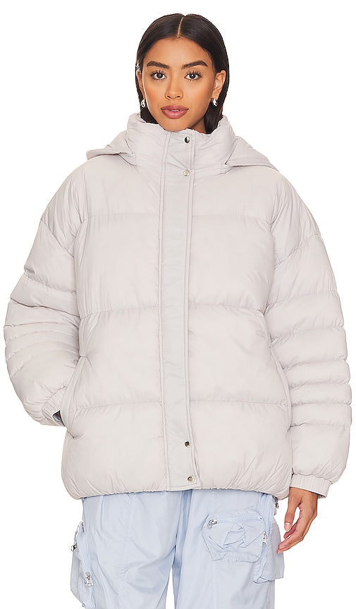 superdown Raquelle Oversized Puffer in Grey