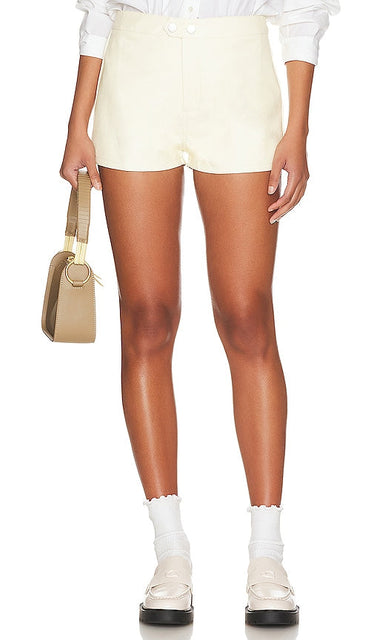 superdown Shawn Moto Short in Ivory - superdown Short moto Shawn en ivoire - Superdown Shawn Moto 象牙色短裤 - superdown Shawn Moto Short in Elfenbein - superdown Shawn Moto 쇼츠 - superdown Shawn Moto Short in avorio