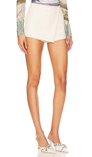 superdown Sonya Faux Leather Skort in White