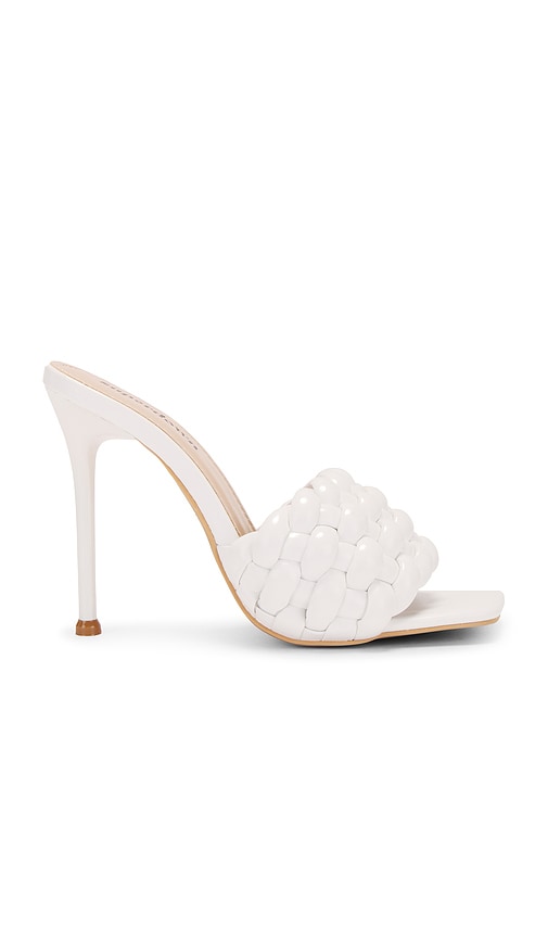 superdown Jocelyn Heel in White | White Heeled Sandals for Women