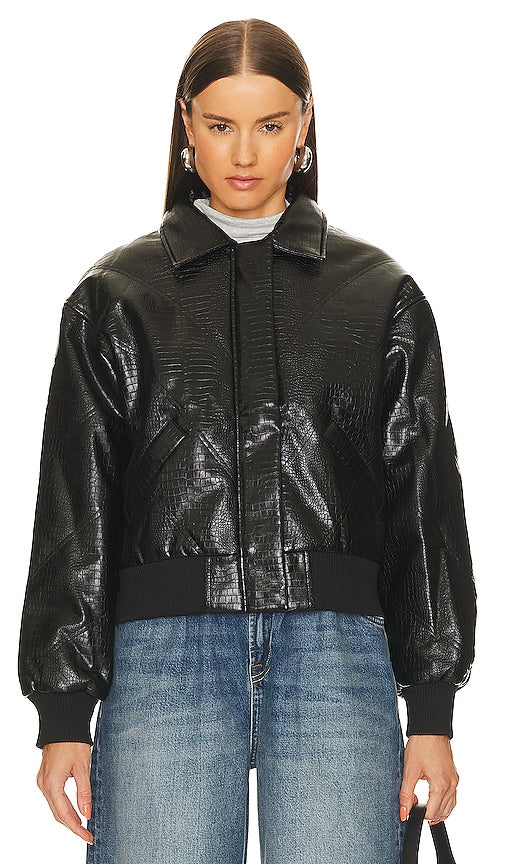 superdown x Bridget Katrina Oversized Jacket in Black