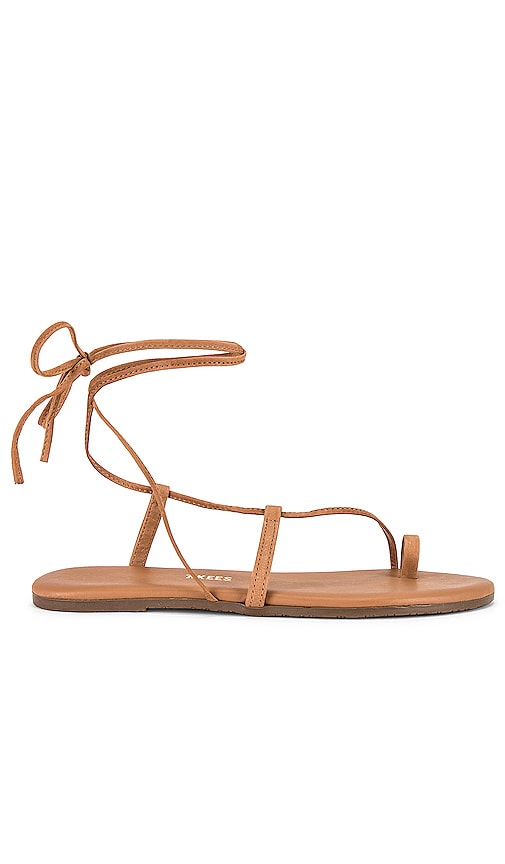 TKEES Jo Sandal in Brown | Hazelton Strappy Sandals for Women