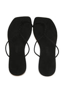 TKEES Simone Sandal in Black | Sable Slides for Women
