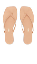 TKEES Square Toe Lily Sandal in Nude | Nude Beach Flip Flop Sandals for Women