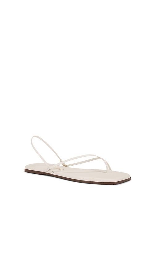 TKEES Square Toe Millie Sandal in Cream