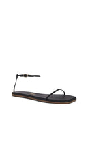 TKEES Square Toe Twiggy Sandal in Black