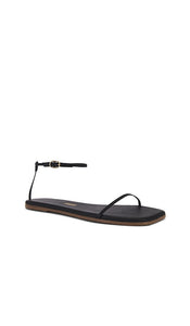 TKEES Square Toe Twiggy Sandal in Black