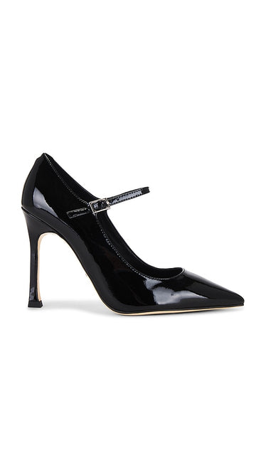 Tony Bianco Ace Heel in Black | Black Patent Pump Heels for Women