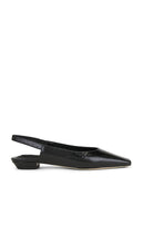Tony Bianco Akita Flat in Black | Black Crinkle Sling Back Flats for Women