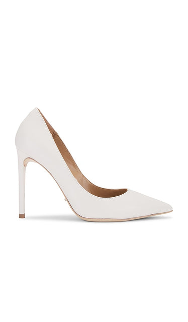 Tony Bianco Anja Pump in White | Milk Capretto Pump Heels for Women