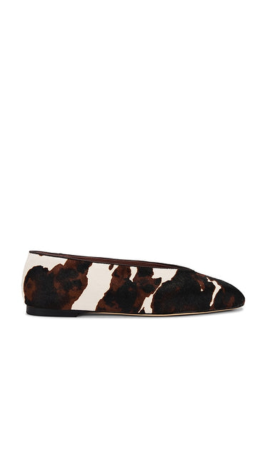 Tony Bianco Bayley Flat in Brown | Multi Pony Ballet Flats for Women