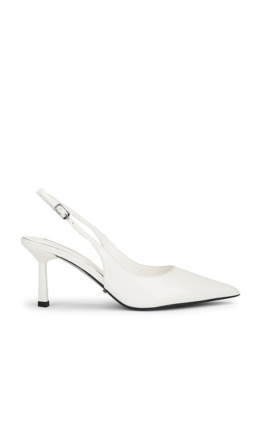 Tony Bianco Baz Pump in White | White Hi Shine Pump Heels for Women