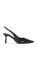 Tony Bianco Baz Sling Back in Black | Black Hi Shine Pump Heels for Women