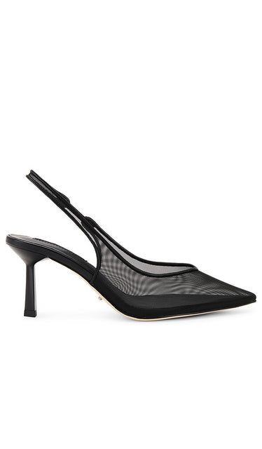 Tony Bianco Breeze Heel in Black | Black Sling Back Heels for Women