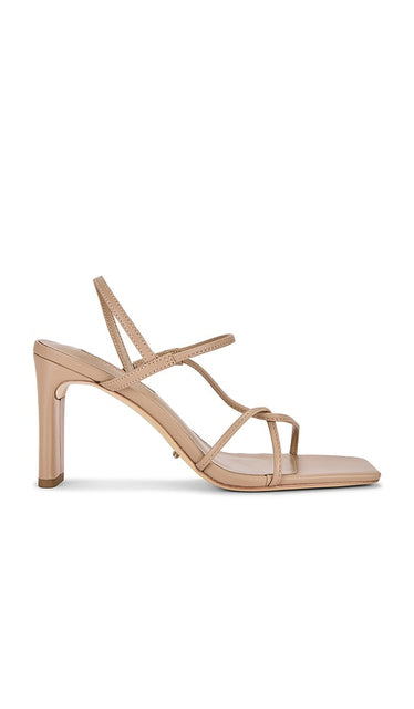 Tony Bianco Calais Sandal in Nude | Skin Nappa Heeled Sandals for Women
