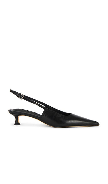 Tony Bianco Crush Slingback Pump in Black | Black Vintage Sling Back Heels for Women