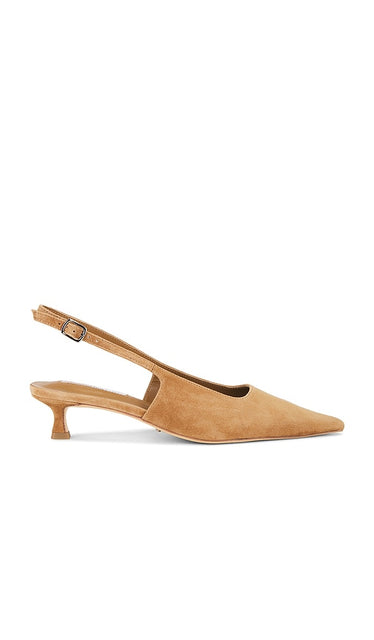 Tony Bianco Crush Slingback Pump in Taupe | Taupe Suede Pump Heels for Women