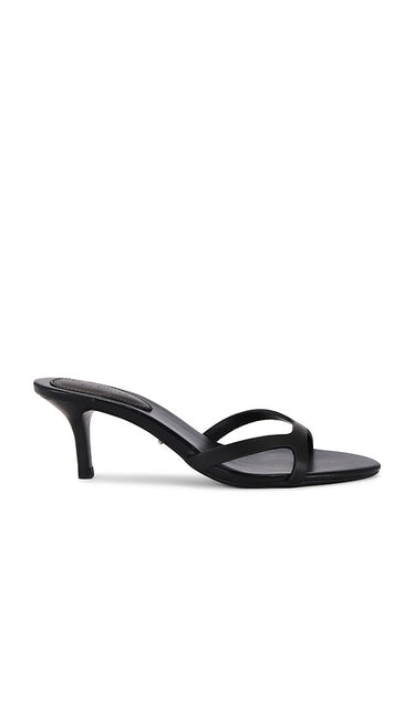Tony Bianco Daisy Sandal in Black | Black Como Heeled Sandals for Women