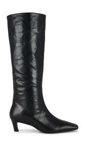 Tony Bianco Evysa Boot in Black | Black Vintage Heeled Boots for Women