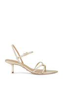 Tony Bianco Florida Sandal in Metallic Gold | Gold Nappa Metallic Strappy Sandals for Women