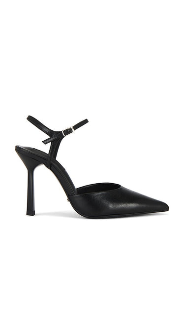 Tony Bianco Gloss Pump in Black | Black Vintage Pump Heels for Women