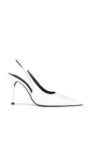 Tony Bianco Ivy Slingback Pump in White | Milk Capretto Sling Back Heels for Women