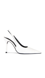 Tony Bianco Ivy Slingback Pump in White | Milk Capretto Sling Back Heels for Women