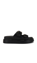 Tony Bianco Jagger Sandal in Black | Black Flat Sandals for Women