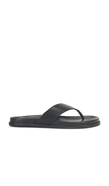 Tony Bianco Loop Sandal in Black | Black Flat Sandals for Women
