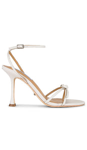 Tony Bianco Lover Heel in White | Dove Nappa Open Toe Heels for Women