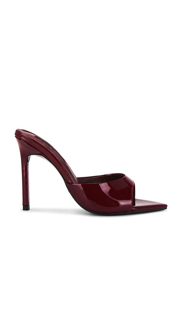 Tony Bianco Malibu Heel in Wine | Bordeaux Patent Pump Heels for Women