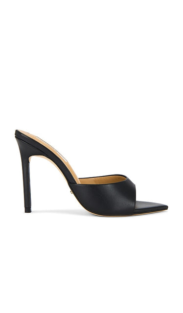 Tony Bianco Malibu Sandal in Black | Black Como Open Toe Heels for Women