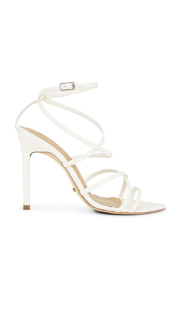 Tony Bianco Marcy Sandal in White | White Patent Strappy Sandals for Women