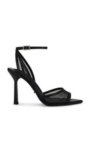 Tony Bianco Miley Sandal in Black | Black Open Toe Heels for Women