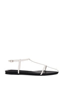 Tony Bianco Noho Sandal in White | White Strappy Flats for Women
