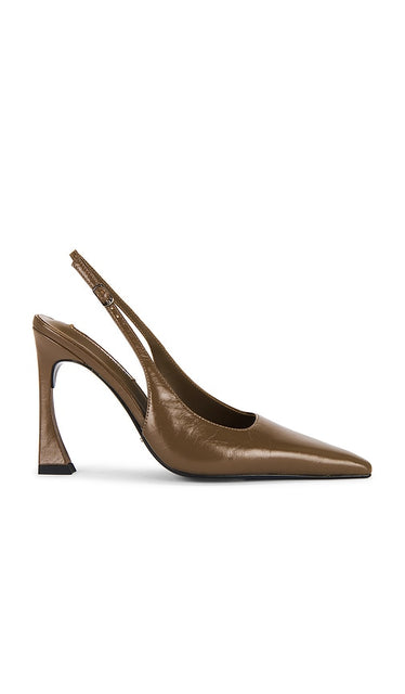 Tony Bianco Sassy Slingback Pump in Brown | Liqueur Crinkle Pump Heels for Women