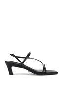 Tony Bianco Tulip Sandal in Black | Black Nappa Open Toe Heels for Women
