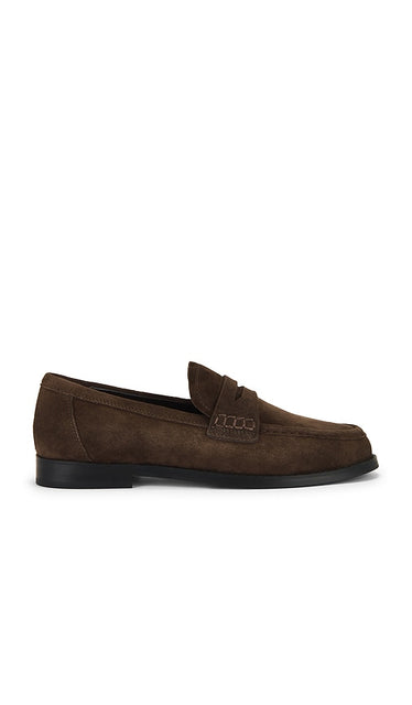 Tony Bianco Zac Loafer in Brown | Espresso Suede Loafers & Oxfords Flats for Women