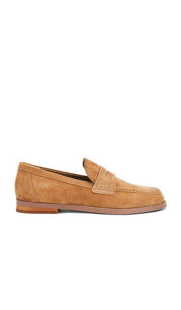 Tony Bianco Zac Loafer in Tan | Taupe Suede Loafers & Oxfords Flats for Women