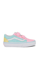 Vans Kids Old Skool V in Pink | Pastel Glitter Shoes for Women