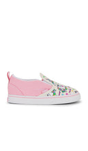 Vans Toddler Slip-On V in Pink | Ballet Skaticorn Marshmallow & Pink Shoes for Women
