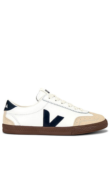 Veja Volley Bastille Sneaker in Beige | White Nautico Bark Low Top Sneakers for Women