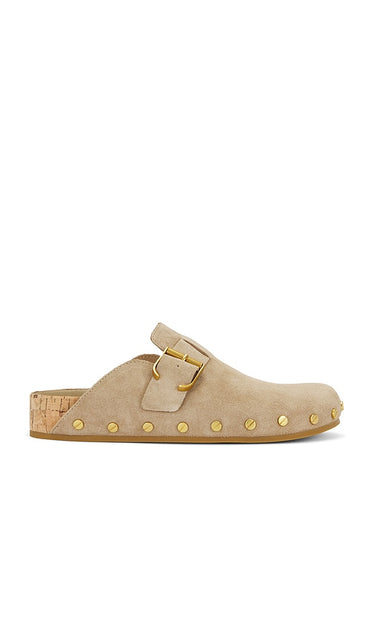 Veronica Beard Fern Clog in Beige | Sand Natural Clogs for Women