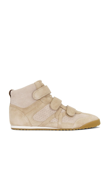 Veronica Beard Nima Sneaker in Neutral | Sand & Chiffon High Top Sneakers for Women
