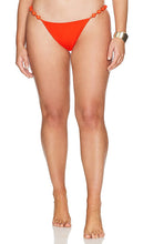 villa fresca Sole Beaded Bikini Bottom in Orange