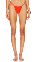 villa fresca Sole Beaded Bikini Bottom in Orange - Villa Fresca - Bas de bikini à semelle perlée - Orange - Villa fresca Sole 橙色串珠比基尼泳裤 - Villa Fresca Sole Beaded Bikini Bottom in Orange - villa fresca 솔 비즈 비키니 하의 오렌지 색상 - villa fresca Slip bikini con suola in rilievo in arancione