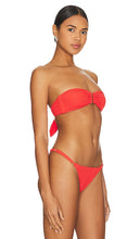 vitamin A Astrid Bandeau Bikini Top in Red