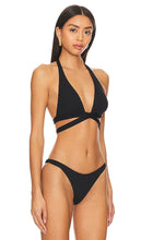 vitamin A Sirena Wrap Bikini Top in Black