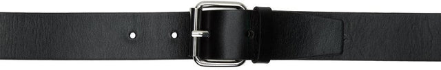 032c Black Double Buckle Leather Belt - 032C Courroie de cuir double boucle noire - 032c 블랙 더블 버클 가죽 벨트